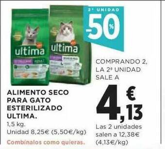 Hipercor 2a Unidad -50% Alimento Seco Para Gato Esterilizado Ultima oferta