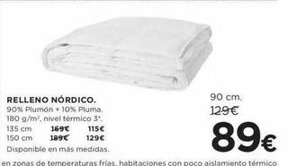 Hipercor Relleno Nórdico oferta