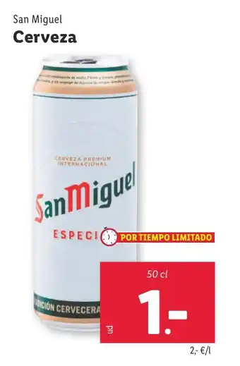 Lidl SANMIGUEL Cerveza oferta