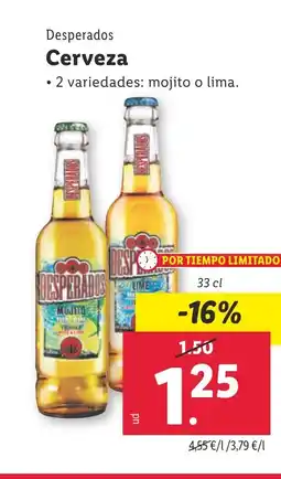 Lidl DESPERADOS Cerveza oferta