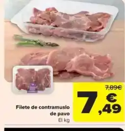 Carrefour Filete de contramuslo de pavo oferta