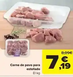 Carrefour Carne de pavo para estofado oferta