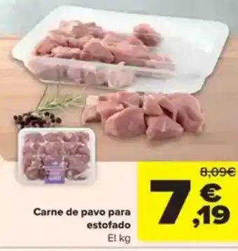 Carrefour Carne de pavo para estofado oferta