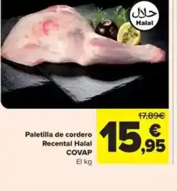 Carrefour COVAP Paletilla de cordero oferta