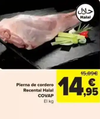 Carrefour COVAP Pierna de cordero Recental Halal oferta