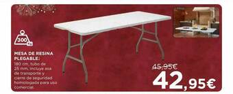 Hipercor Mesa De Resina Plegable oferta