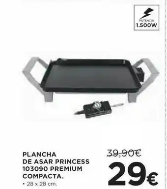 Hipercor Plancha De Asar Princess 103090 Premium Compacta oferta