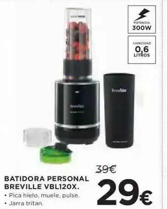 Hipercor Batidora Personal Berefilla Vbl120x oferta