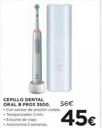 Hipercor Cepillo Dental Oral B Pro3 3500 oferta