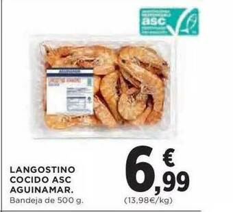 Hipercor Langostino Cocido Asc Aguinamar oferta