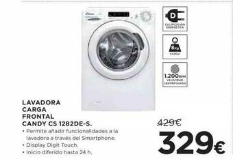 Hipercor Lavadora Carga Frontal Candy Cs 1282de-s oferta