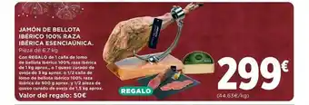 Hipercor Jamón De Bellota Ibérico 100% Raza Ibérica Ensenciaúnica oferta