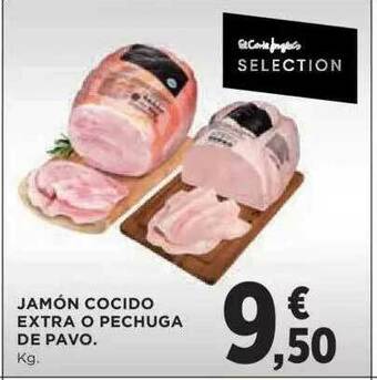 Hipercor Jamón Cocido Extra O Pechuga De Pavo oferta