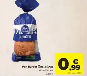 Carrefour Pan burger Carrefour oferta