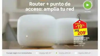 Leroy Merlin Google Nest Wifi Rúter + 1 Punto De Acceso oferta