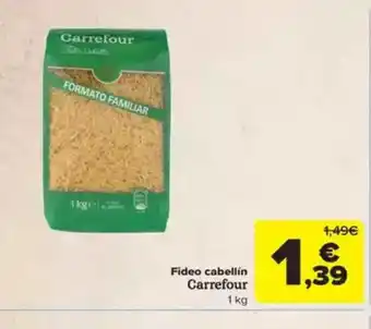 Carrefour Fideo cabellín oferta