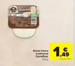 Carrefour Queso fresco tradicional oferta