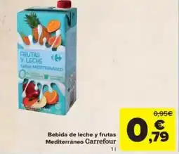 Carrefour Bebida de leche y frutas Mediterráneo Carrefour oferta