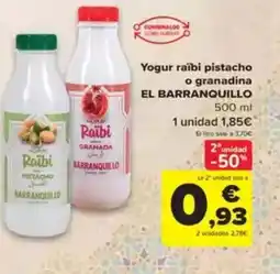 Carrefour Yogur raibi pistacho o granadina oferta