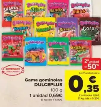 Carrefour DULCEPLUS Gama gominolas oferta