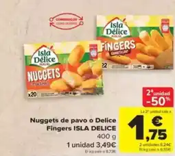 Carrefour ISLA DELICE Nuggets de pavo o Delice Fingers oferta