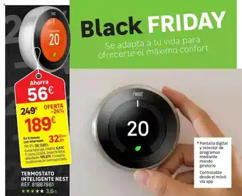 Leroy Merlin Termostato Inteligente Nest oferta