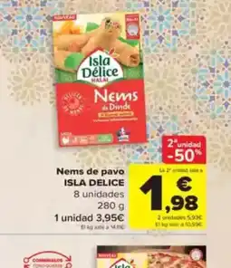 Carrefour ISLA DELICE Nems de pavo oferta