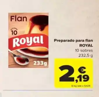 Carrefour ROYAL Preparado para flan oferta