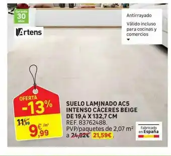 Leroy Merlin Suelo Laminado Ac5 Intenso Cáceres Beige De 19.4 X 132.7 Cm oferta