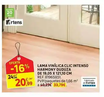 Leroy Merlin Lama Vinílica Clic Intenso Harmony Duduza De 19.05 X 121.10 Cm oferta