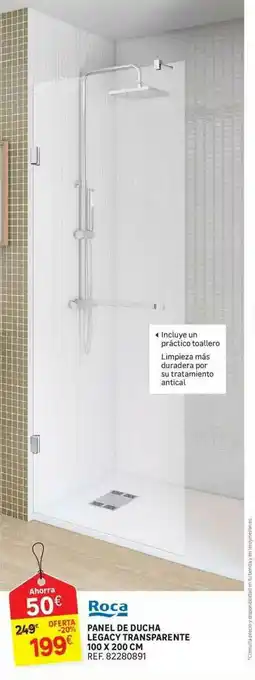 Leroy Merlin Panel De Ducha Legacy Transparente Roca oferta