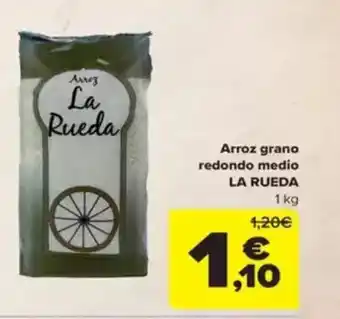 Carrefour LA RUEDA Arroz grano redondo medio oferta