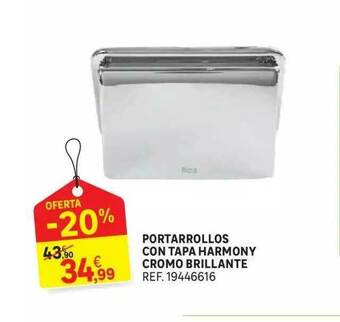 Leroy Merlin Portarrollos Con Tapa Harmony Cromo Brillante oferta