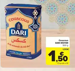 Carrefour DARI MOYEN Couscous oferta