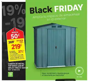 Leroy Merlin Caseta De Metal Topshed 2.48 M² oferta