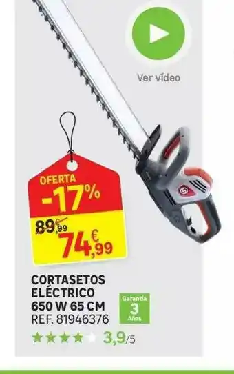 Leroy Merlin Cortasetos Eléctrico 650 W 65 Cm oferta