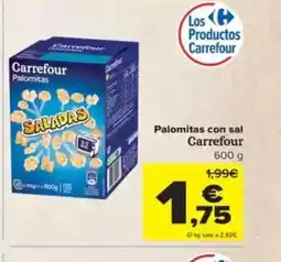 Carrefour Palomitas con sal oferta