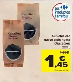 Carrefour Ciruelas con hueso o sin hueso oferta