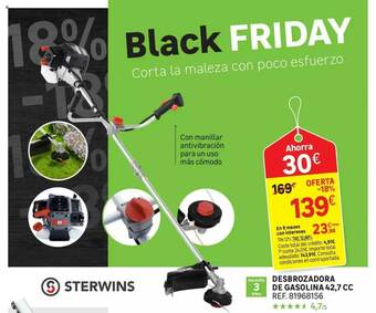 Leroy Merlin Sterwins Desbrozadora De Gasolina 42.7 Cc oferta