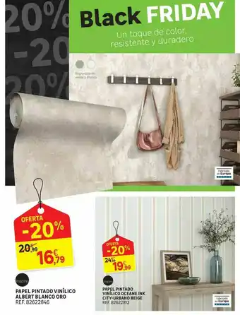 Leroy Merlin Papel Pintado Vinílico Albert Blanco Oro Papel Vinilico Oceane Ink City-urbano Beige oferta