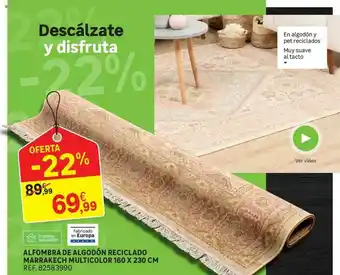 Leroy Merlin Alfombra De Algodón Reciclado Marrakech Multicolor 160 X 230 Cm oferta