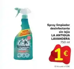 Carrefour LA ANTIGUA LAVANDERA Spray limpiador desinfectante sin lejía oferta