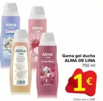 Carrefour ALMA DE LINA Gama gel ducha oferta