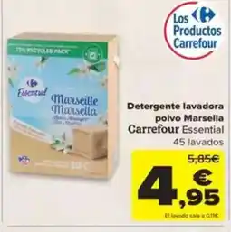 Carrefour Detergente lavadora polvo Marsella oferta