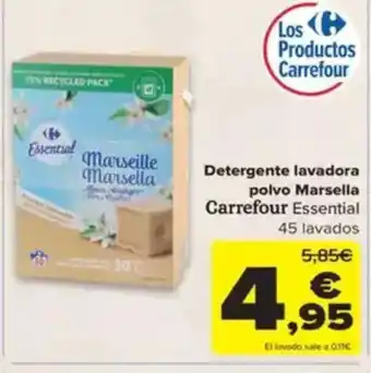 Carrefour Detergente lavadora polvo Marsella oferta