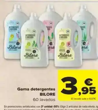 Carrefour BILORE Gama detergentes oferta