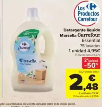 Carrefour Detergente líquido Marsella Carrefour oferta