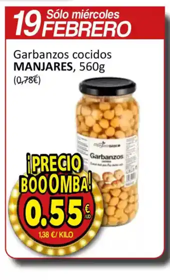 SPAR MANJARES Garbanzos cocidos oferta