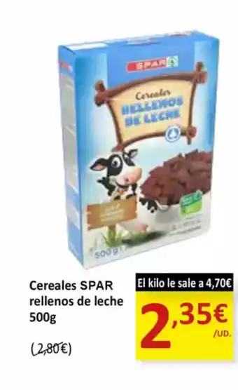 SPAR SPAR Cereales rellenos de leche oferta