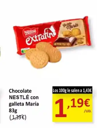 SPAR NESTLÉ Chocolate con galleta María oferta